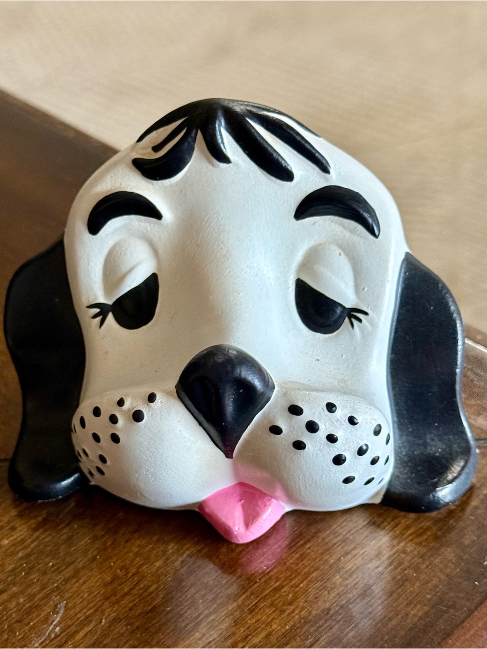 Vintage 1970s/1980s Ceramic Dog Eyeglass Holder Stand